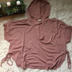 Blush Knit Hooded Top